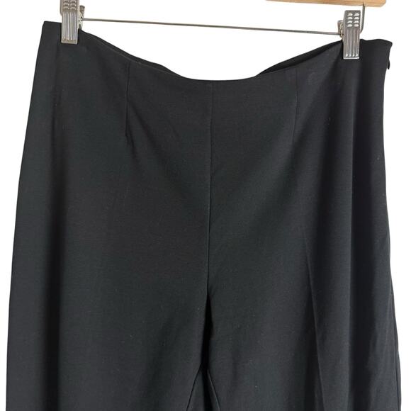 Piazza Sempione Audrey Black Straight Leg Crop Pants Size 10 - Picture 3 of 7